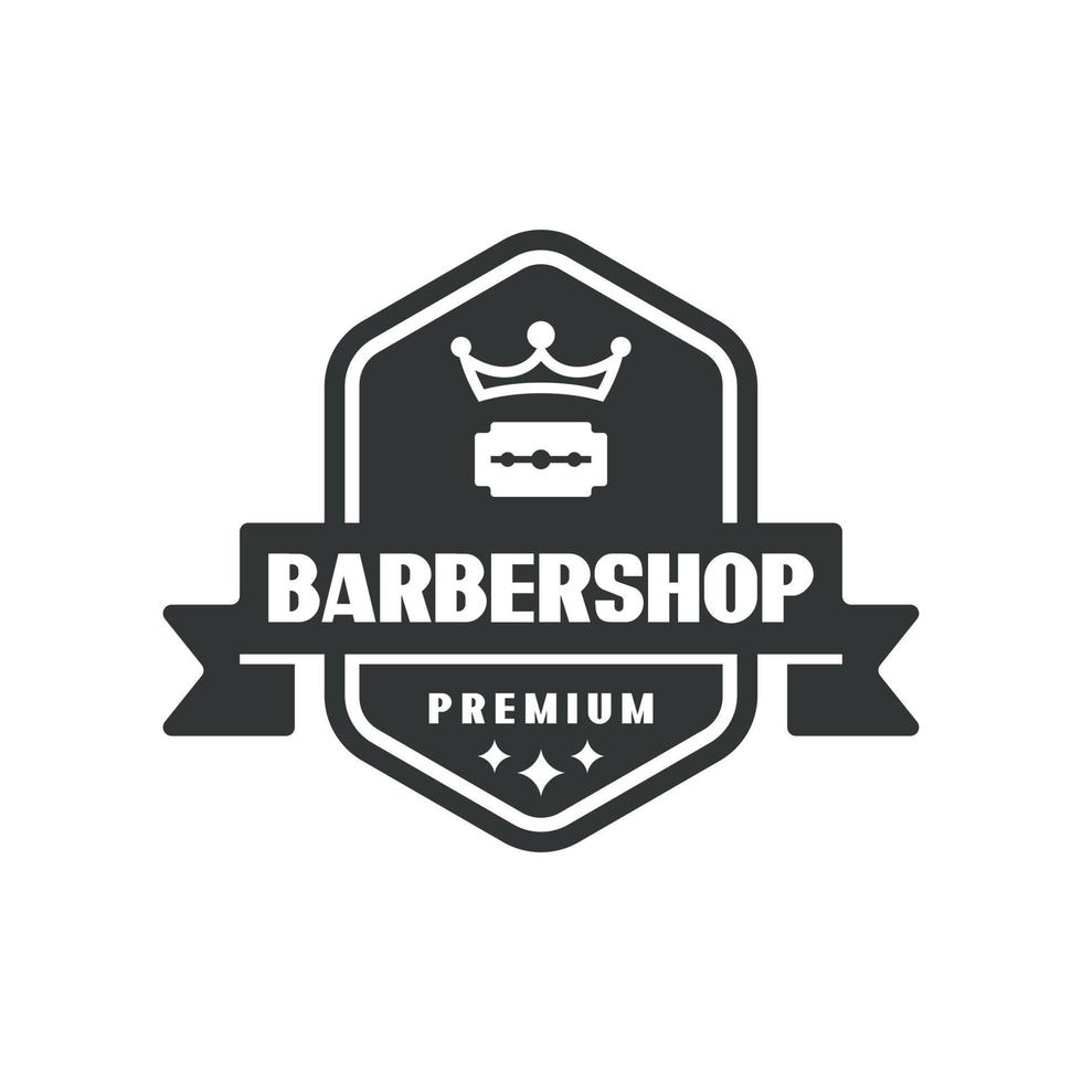 logotipo de barbería 4 vector