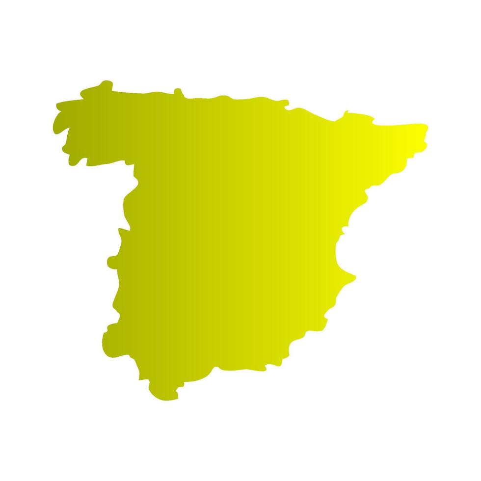 Spain map on white background vector