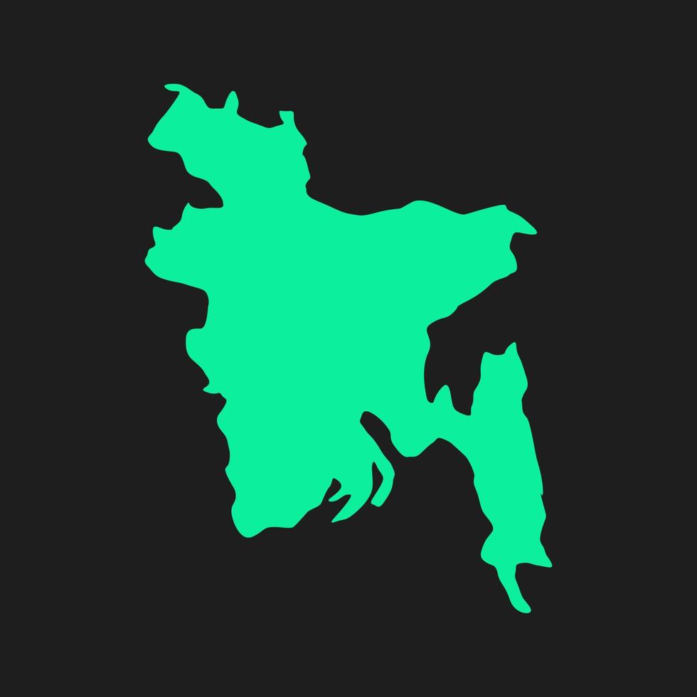 Bangladesh map on white background vector