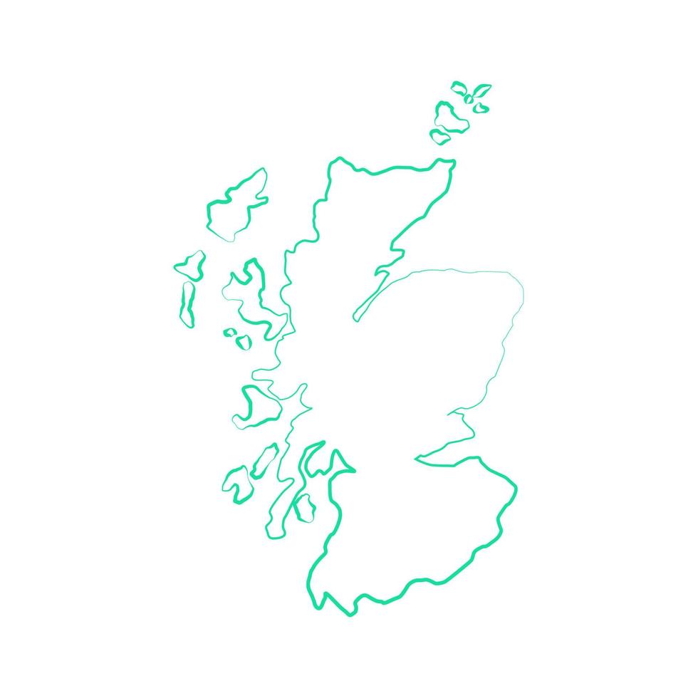 Scotland map on white background vector