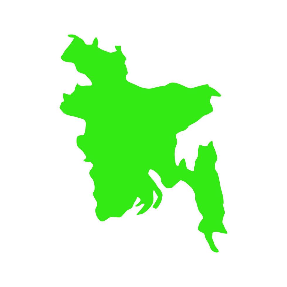 Bangladesh map on white background vector