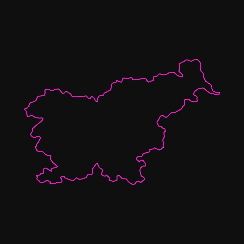 Slovenia map on white background vector