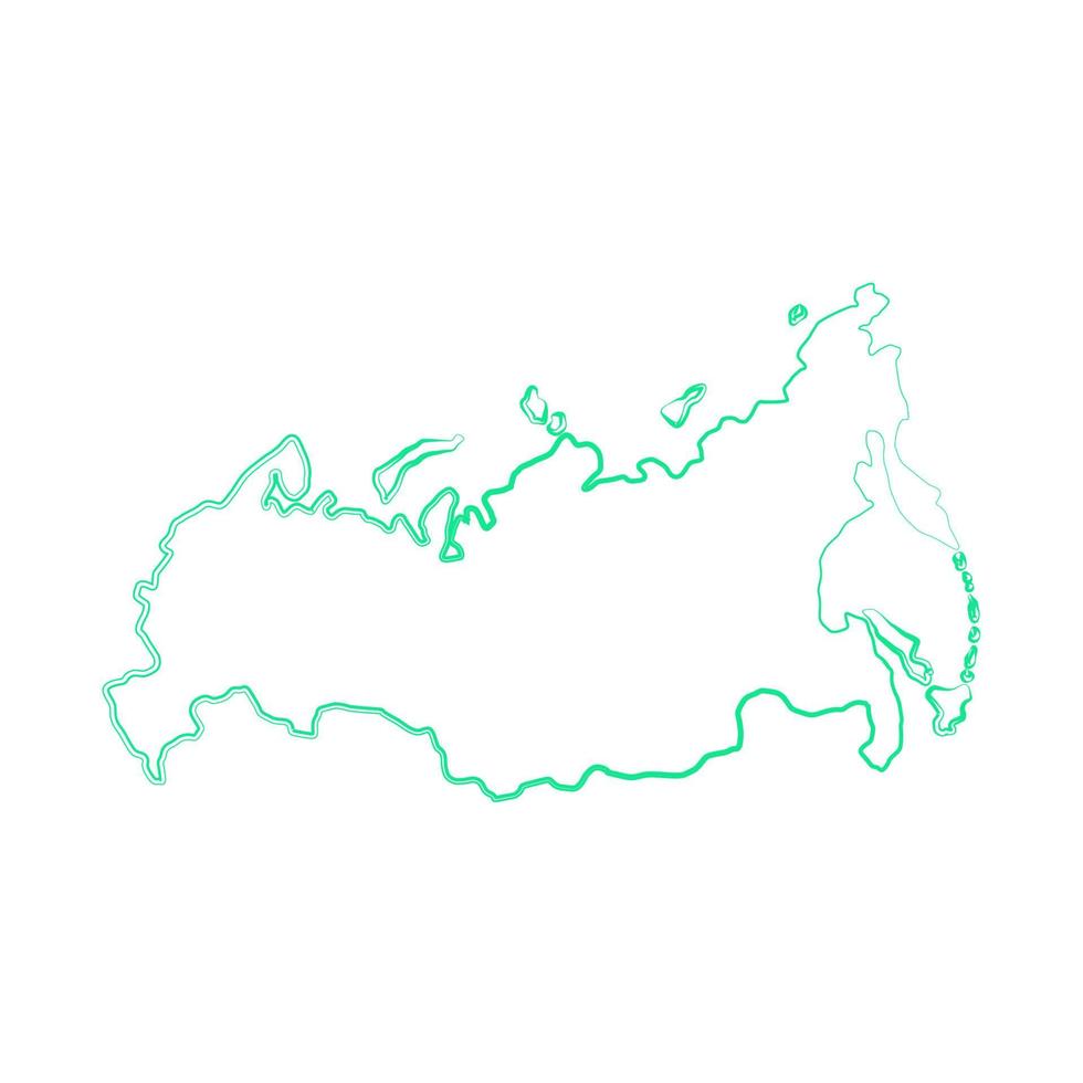 Russia map on white background vector