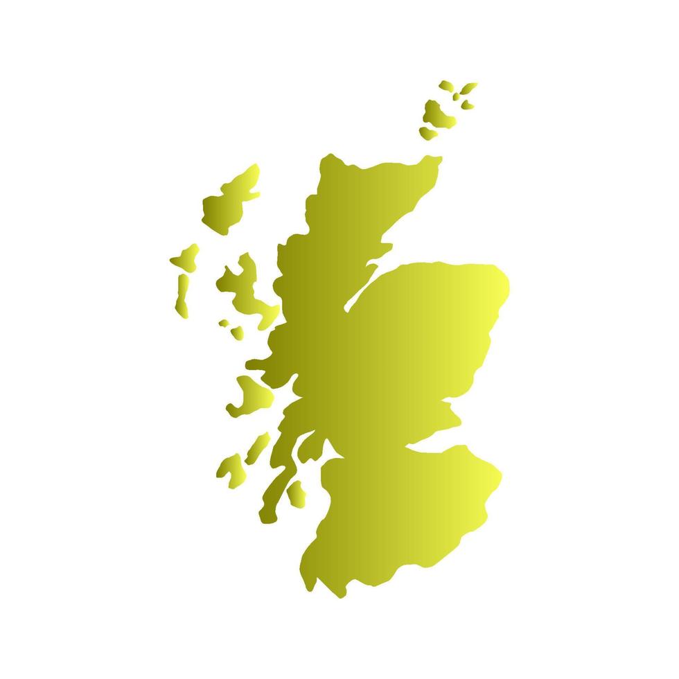 Escocia mapa sobre fondo blanco. vector