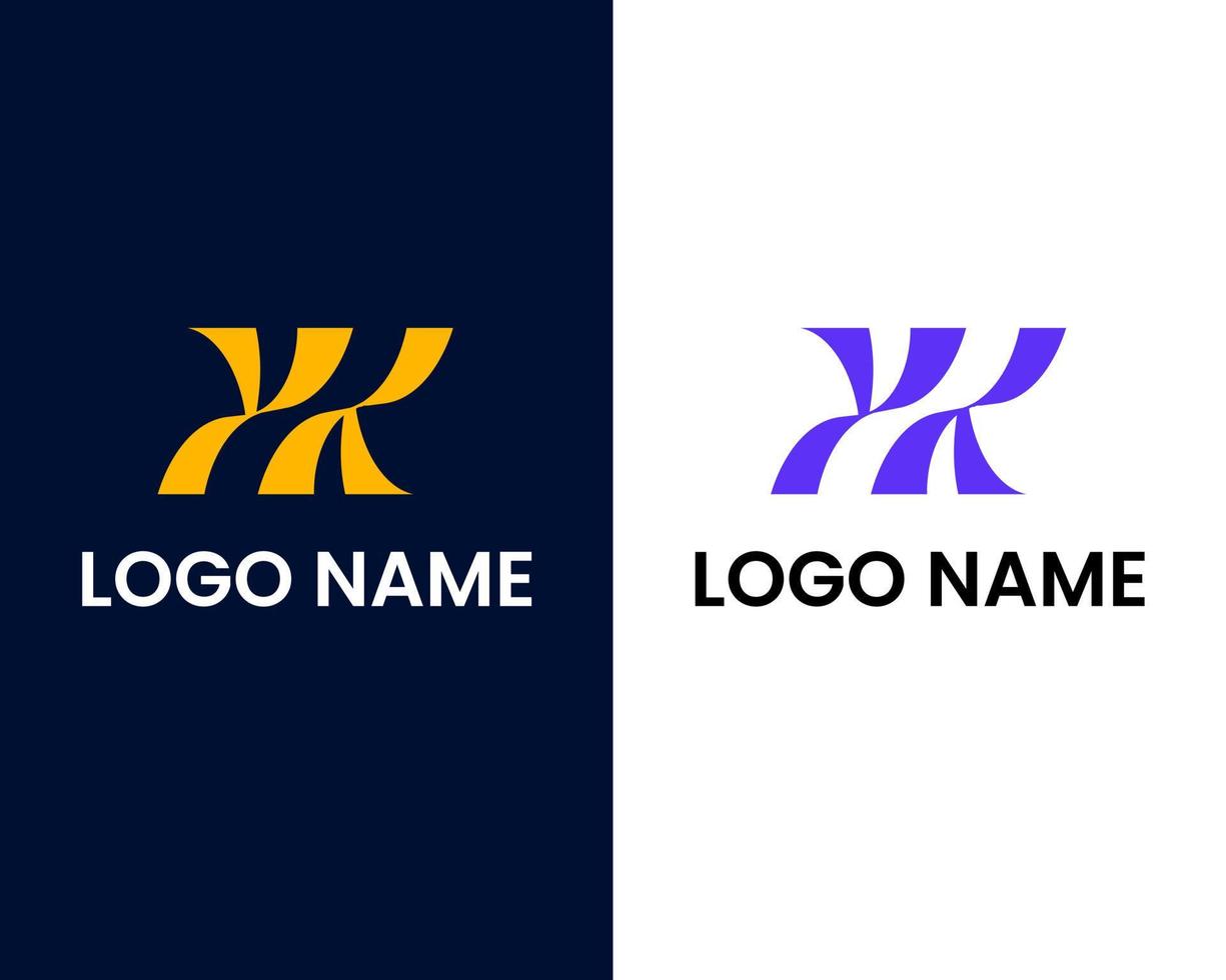 letter y and k logo design template vector