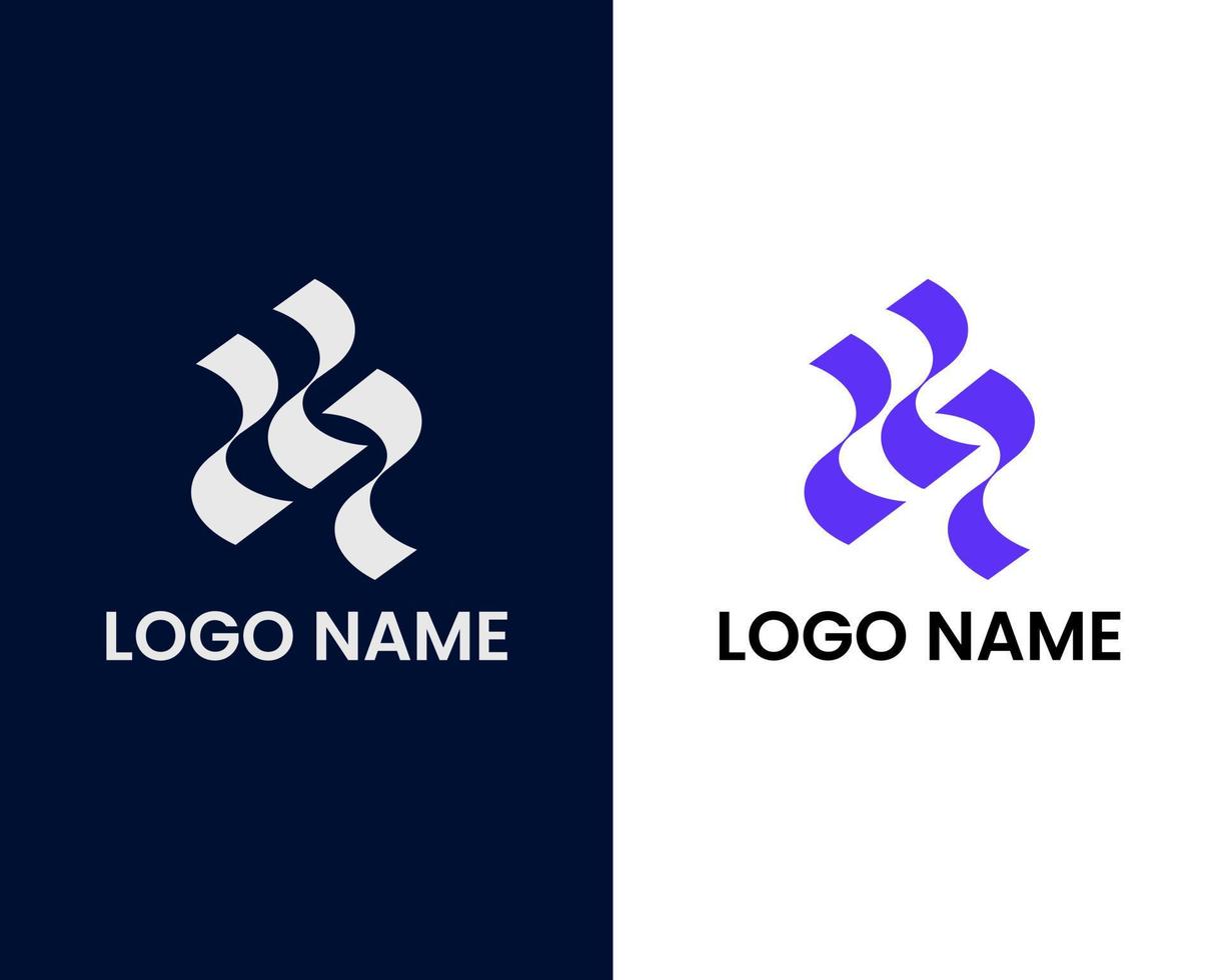 plantilla de diseño de logotipo de empresa letra w vector