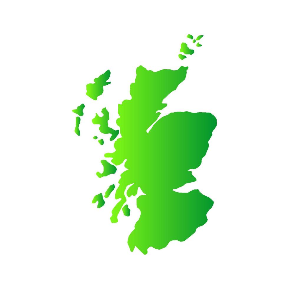 Scotland map on white background vector