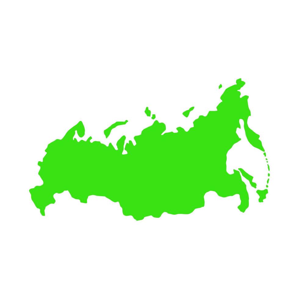 Russia map on white background vector