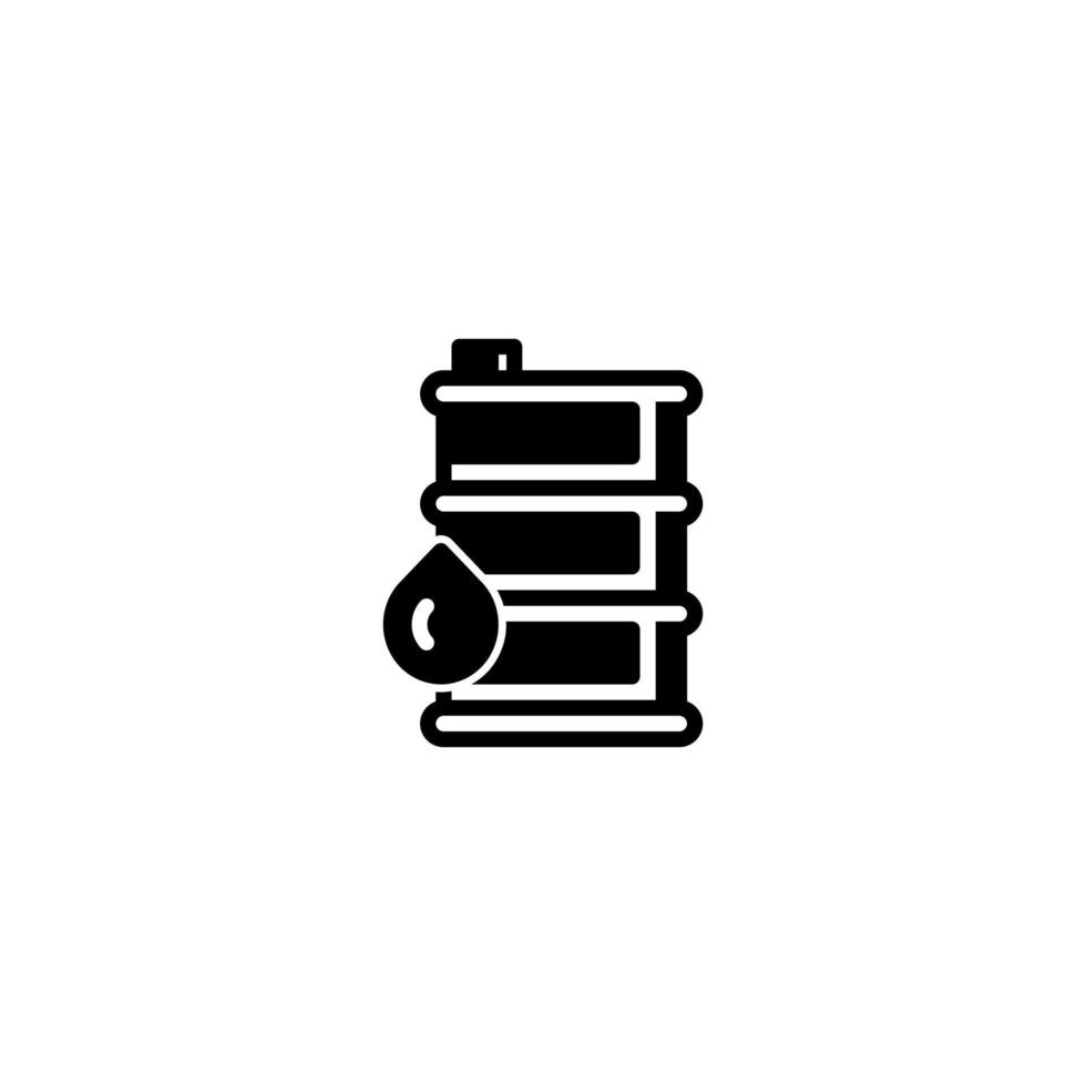 Oil barrel filled line icon. linear style sign for mobile concept and web design. Outline vector icon. Symbol, logo illustration. Vector graphic