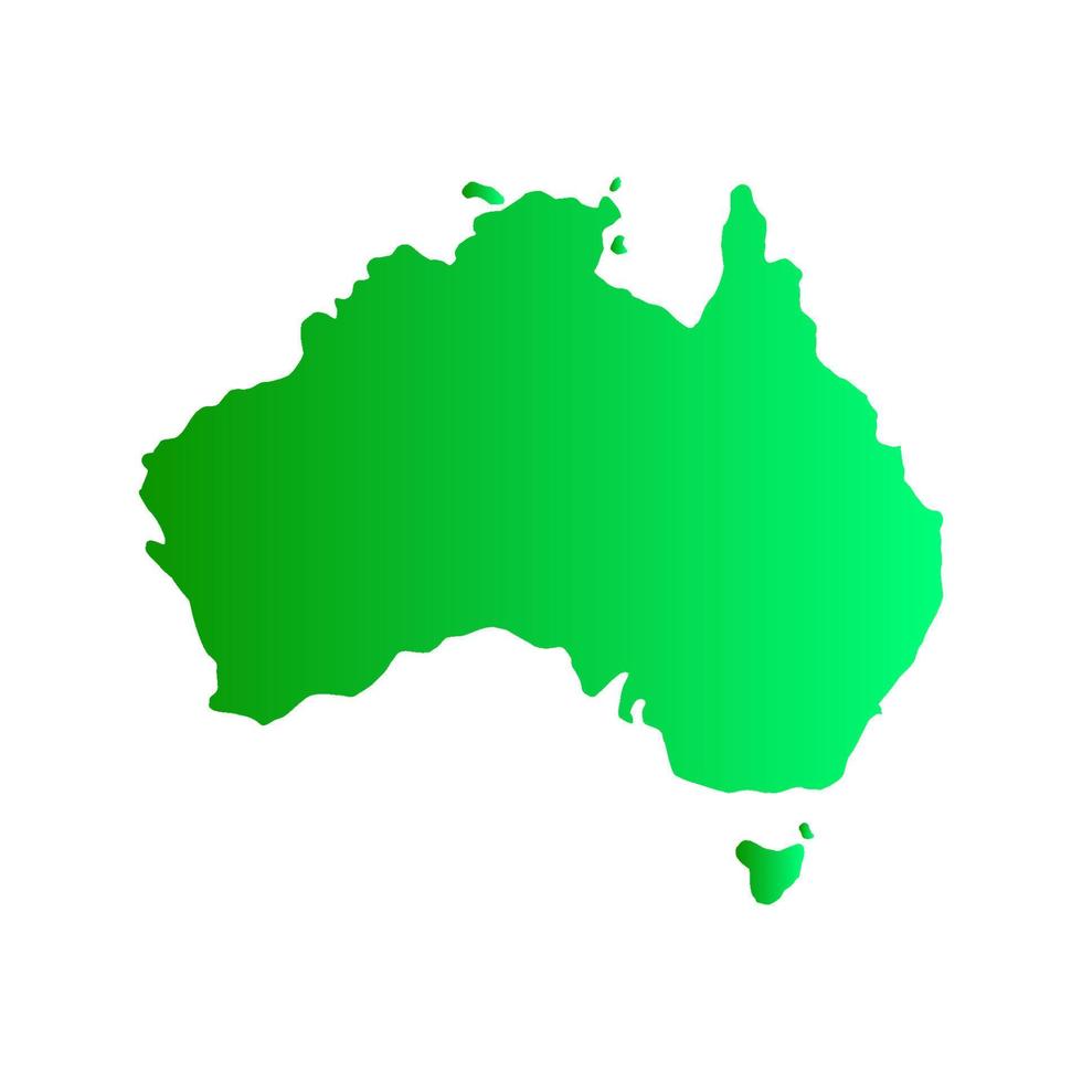 Australia map on white background vector