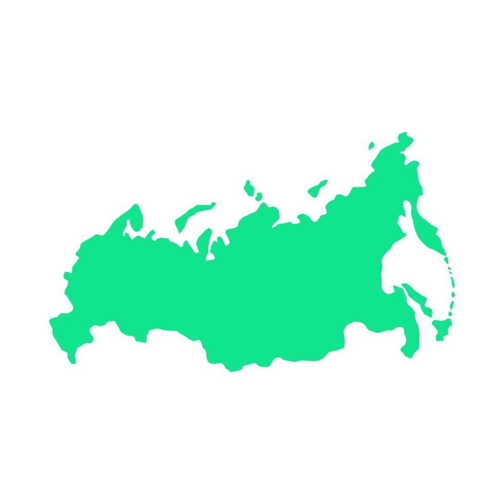 Russia map on white background vector