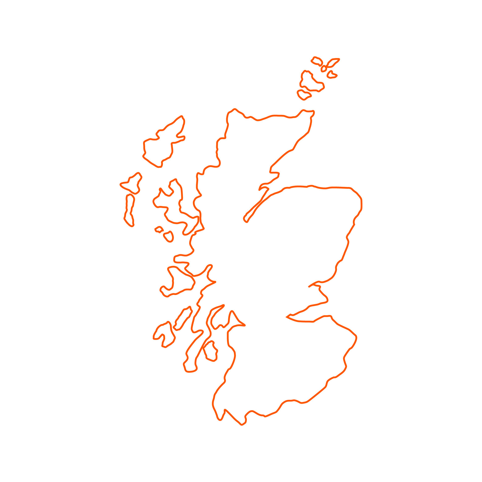Scotland map on white background 8461483 vector art at vecteezy