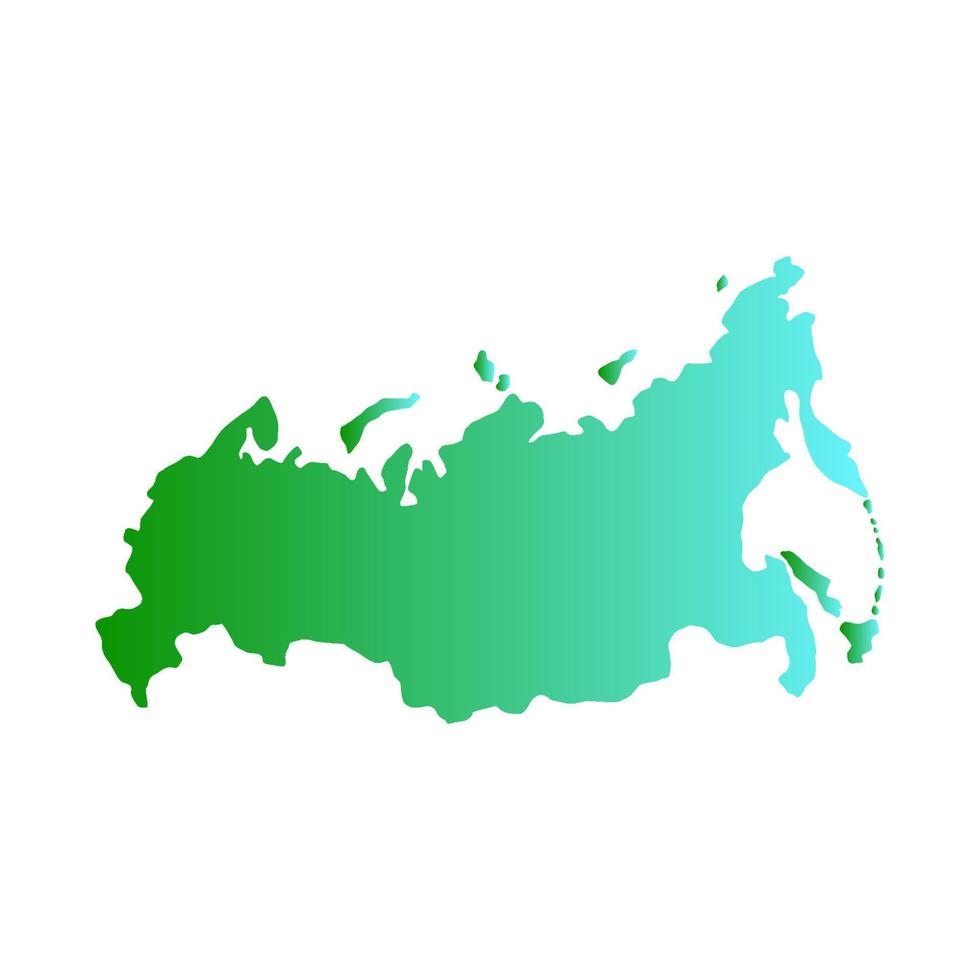 Russia map on white background vector