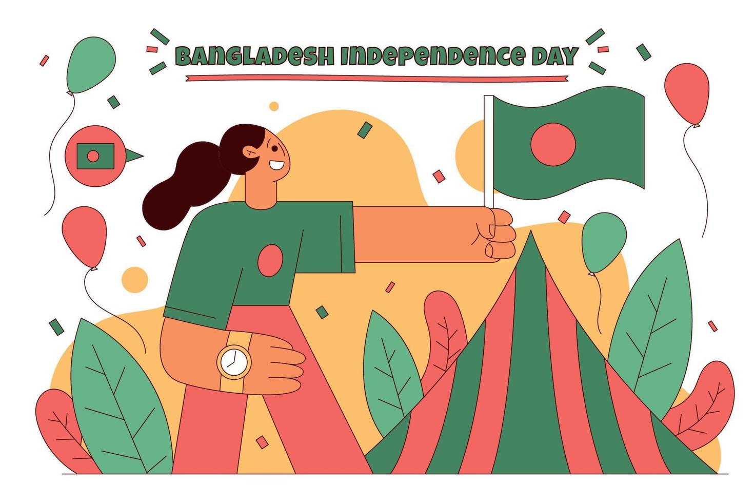 Bangladesh Victory Day Flat illustration vector