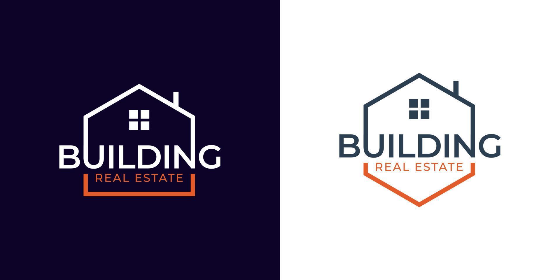 logotipos creativos de la construcción de casas para propiedades y bienes raíces vector