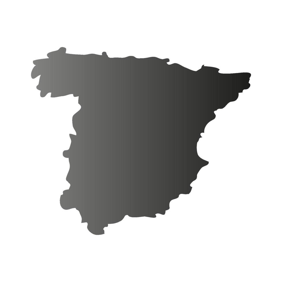 Spain map on white background vector