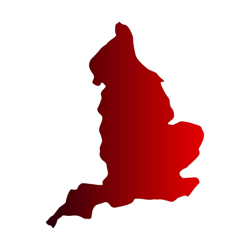 England map on white background vector