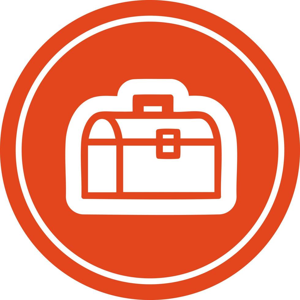 tool box circular icon vector