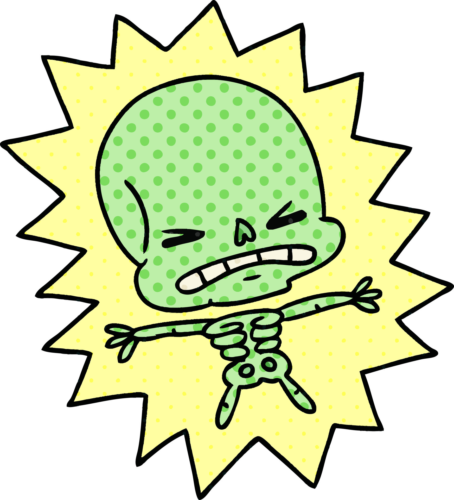 cartoon of a scary skeleton 8463413 Vector Art at Vecteezy