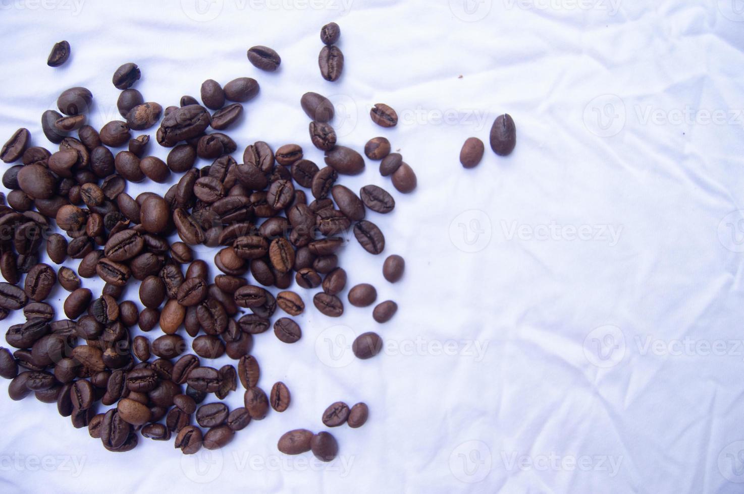 coffee beans on a white background photo