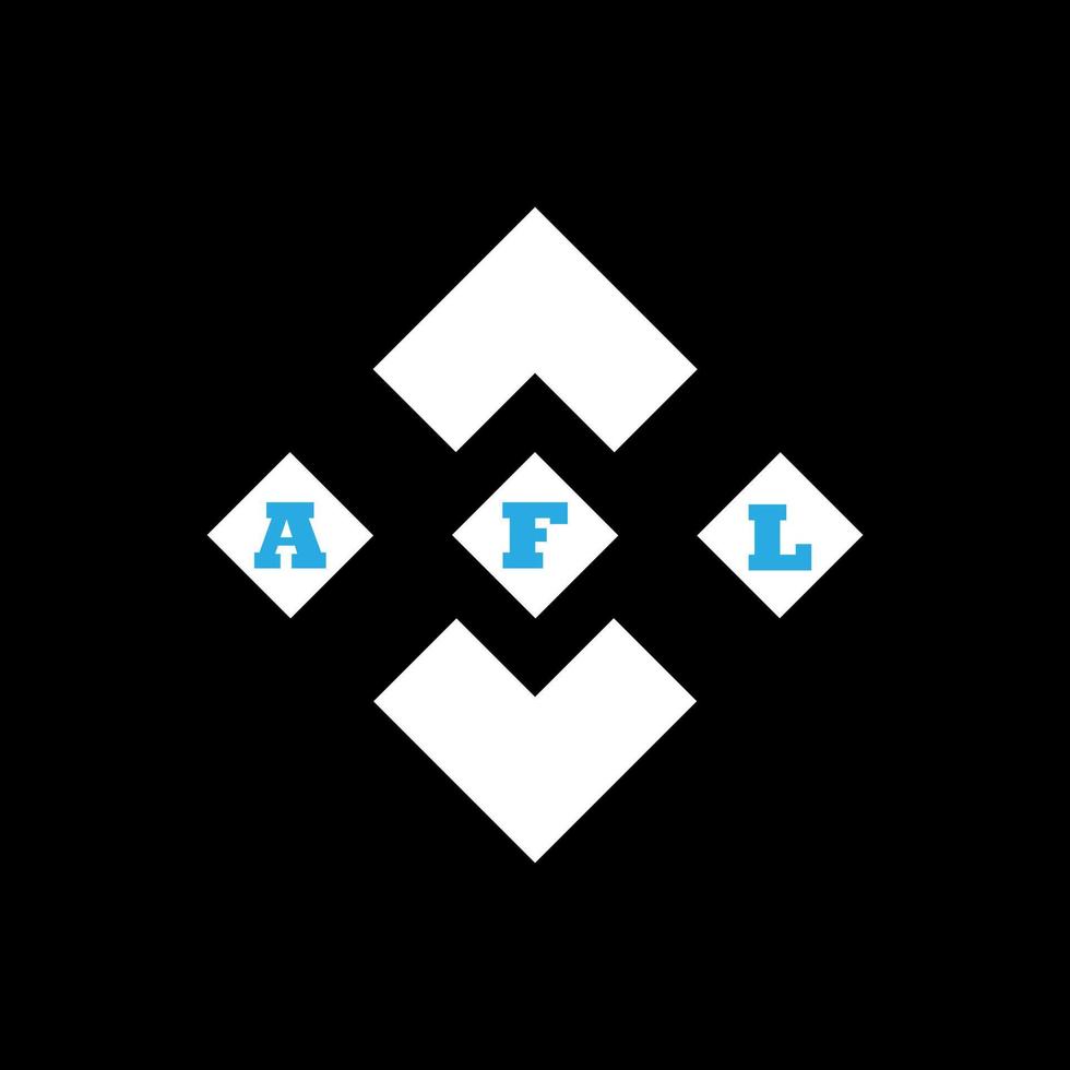 AFL letter logo abstract creative design. AFL unique design vector