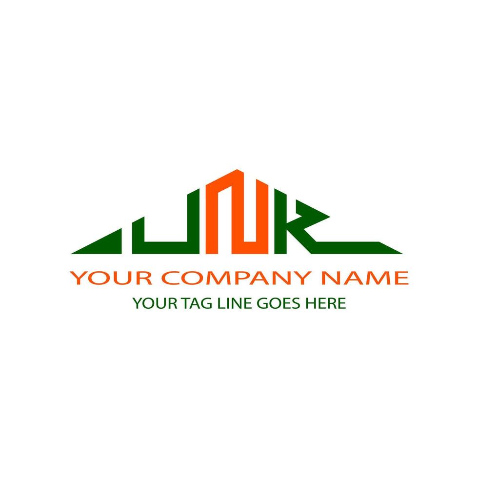 UNK letter logo creative design with vector graphic