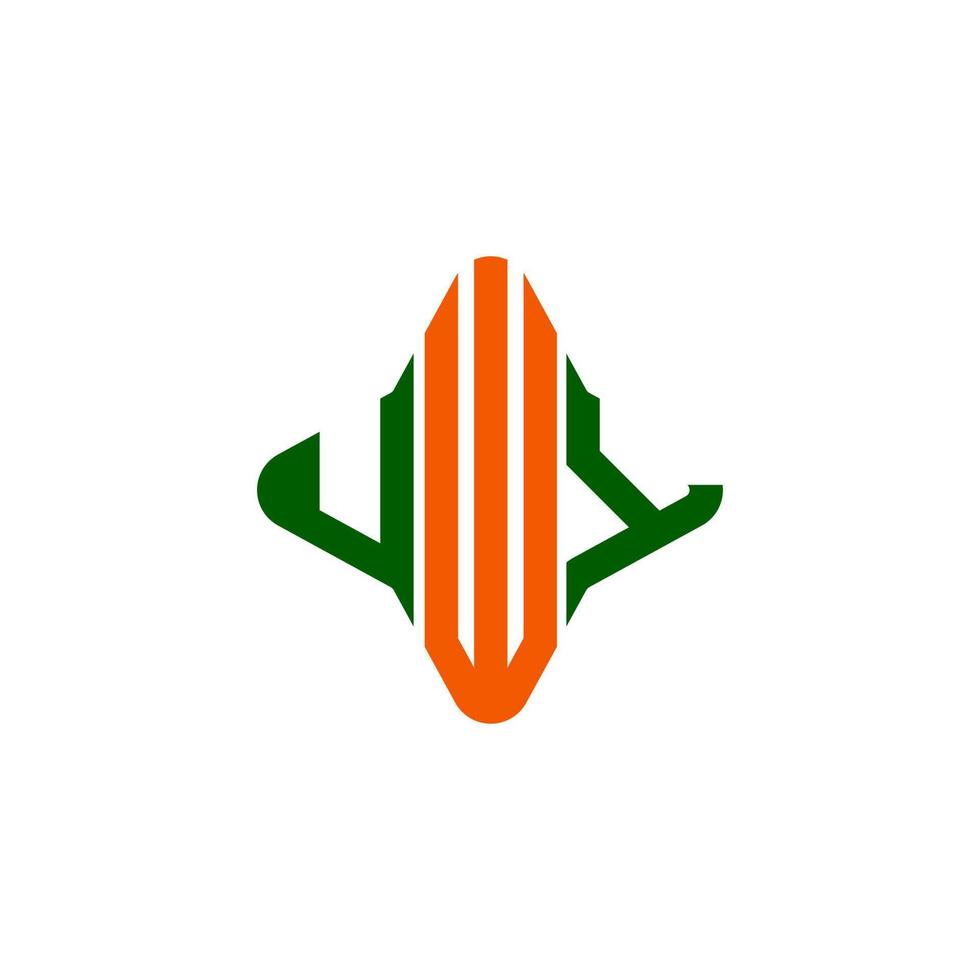UWY letter logo creative design with vector graphic
