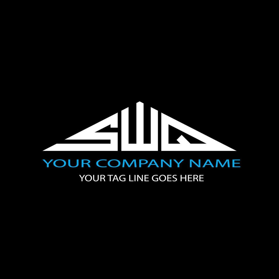 SWQ letter logo creative design with vector graphic