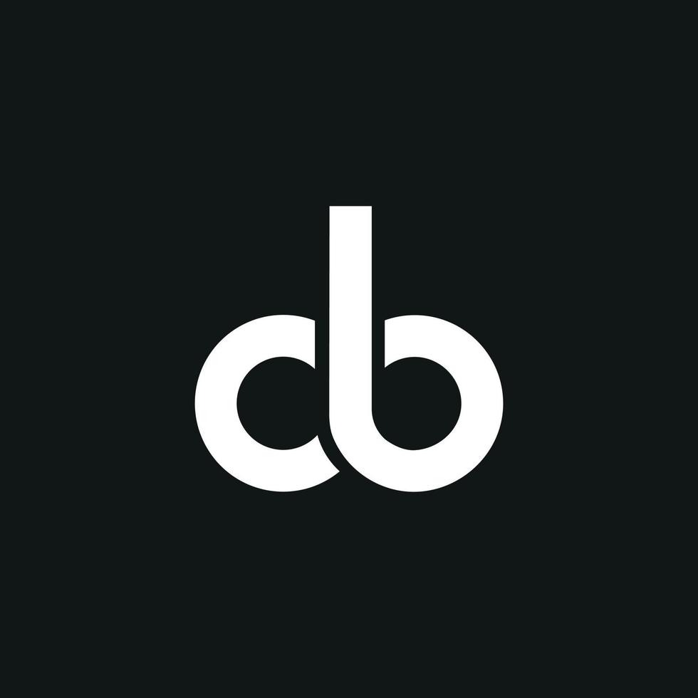Letter cb or bc logo design free vector file