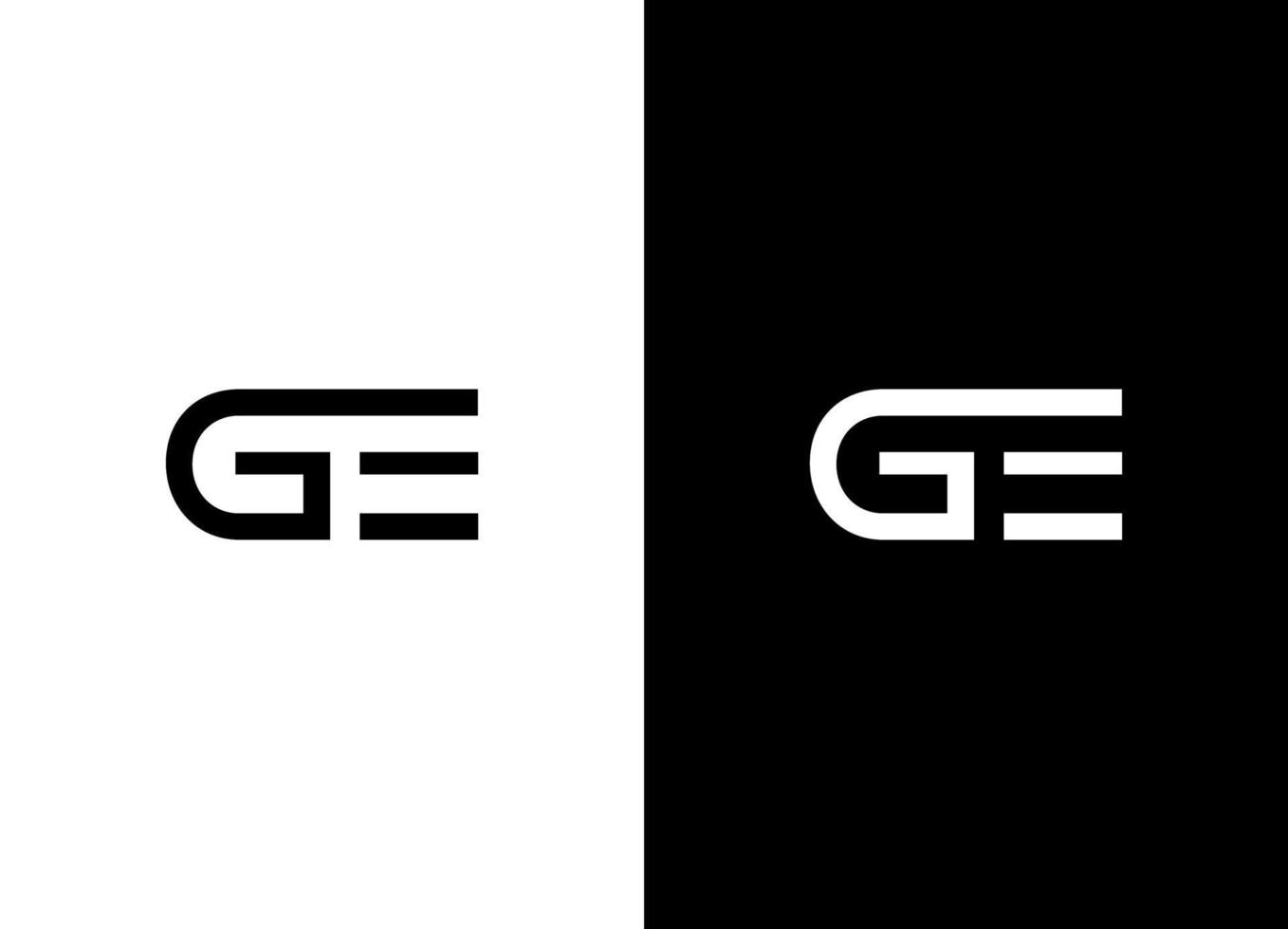 archivo de vector libre de logotipo de letra ge o eg