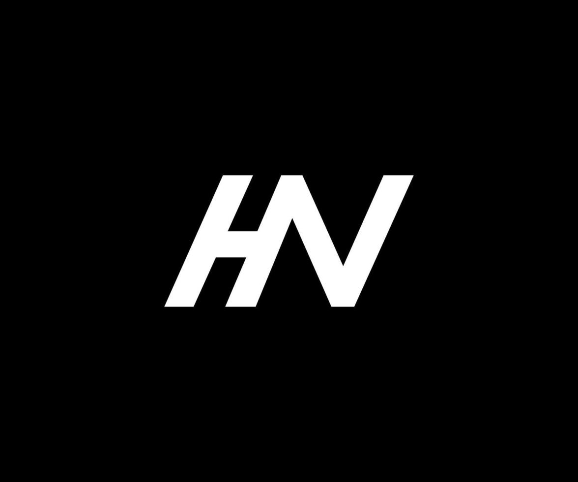 archivo de vector libre de logotipo de letra hn