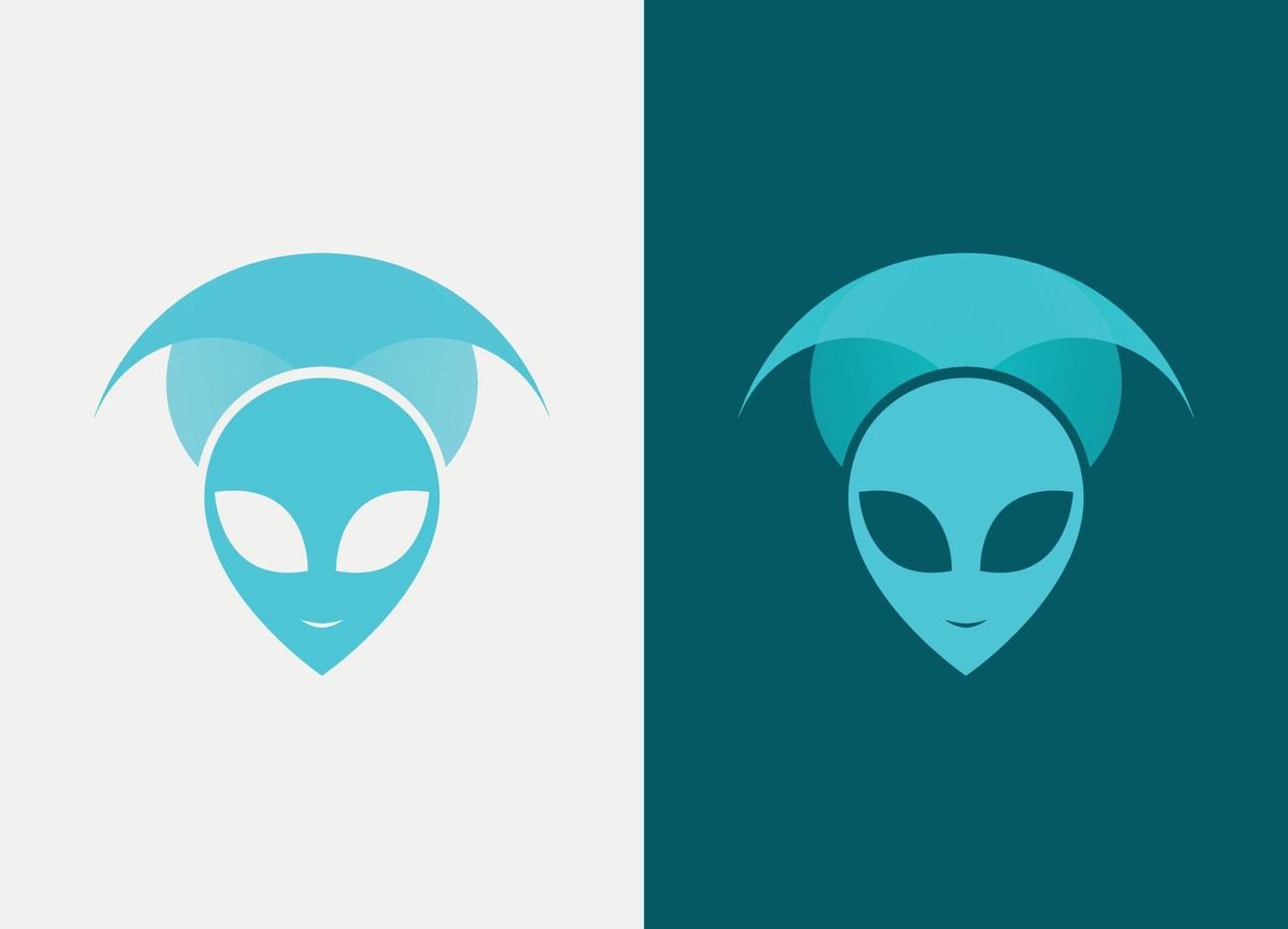 archivo vectorial alien logo pro vector