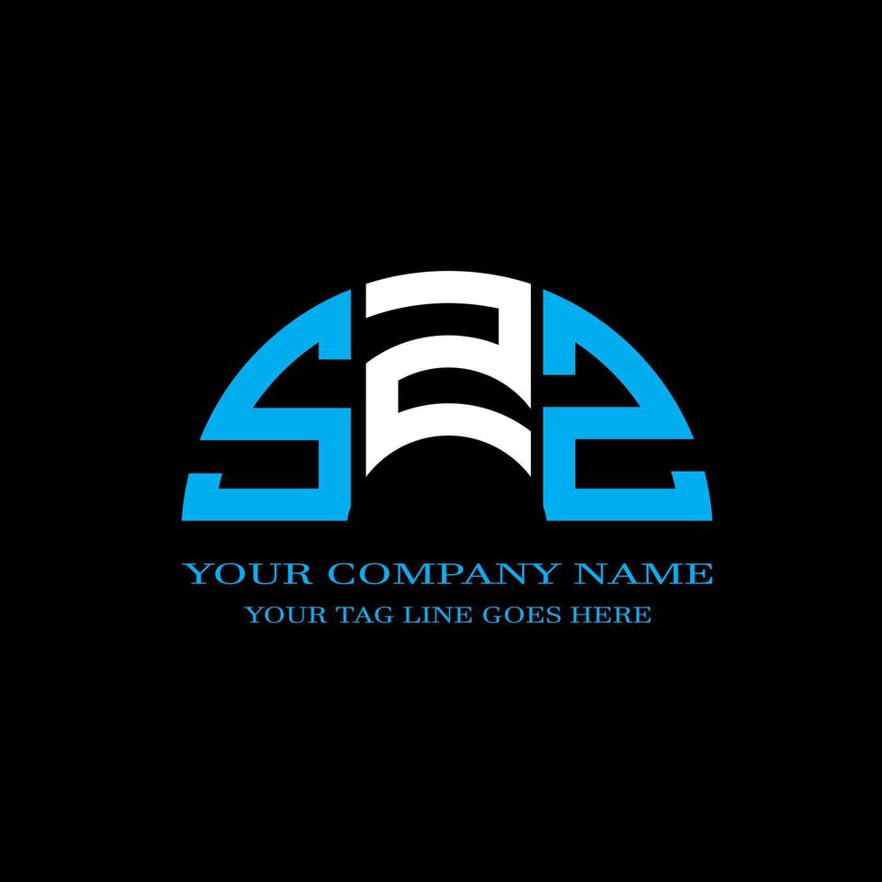 SZZ letter logo creative design with vector graphic