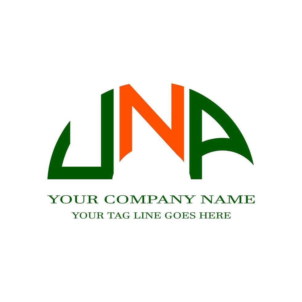 UNP letter logo creative design with vector graphic