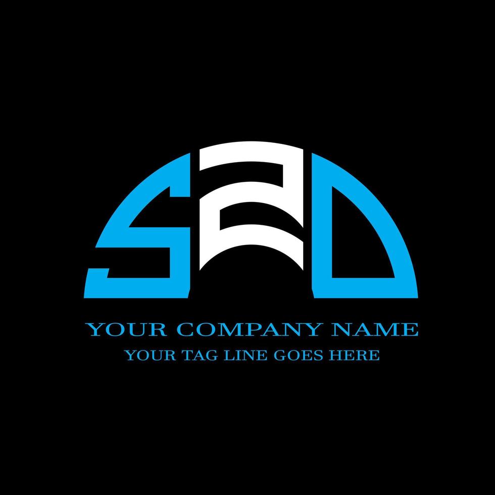 SZD letter logo creative design with vector graphic
