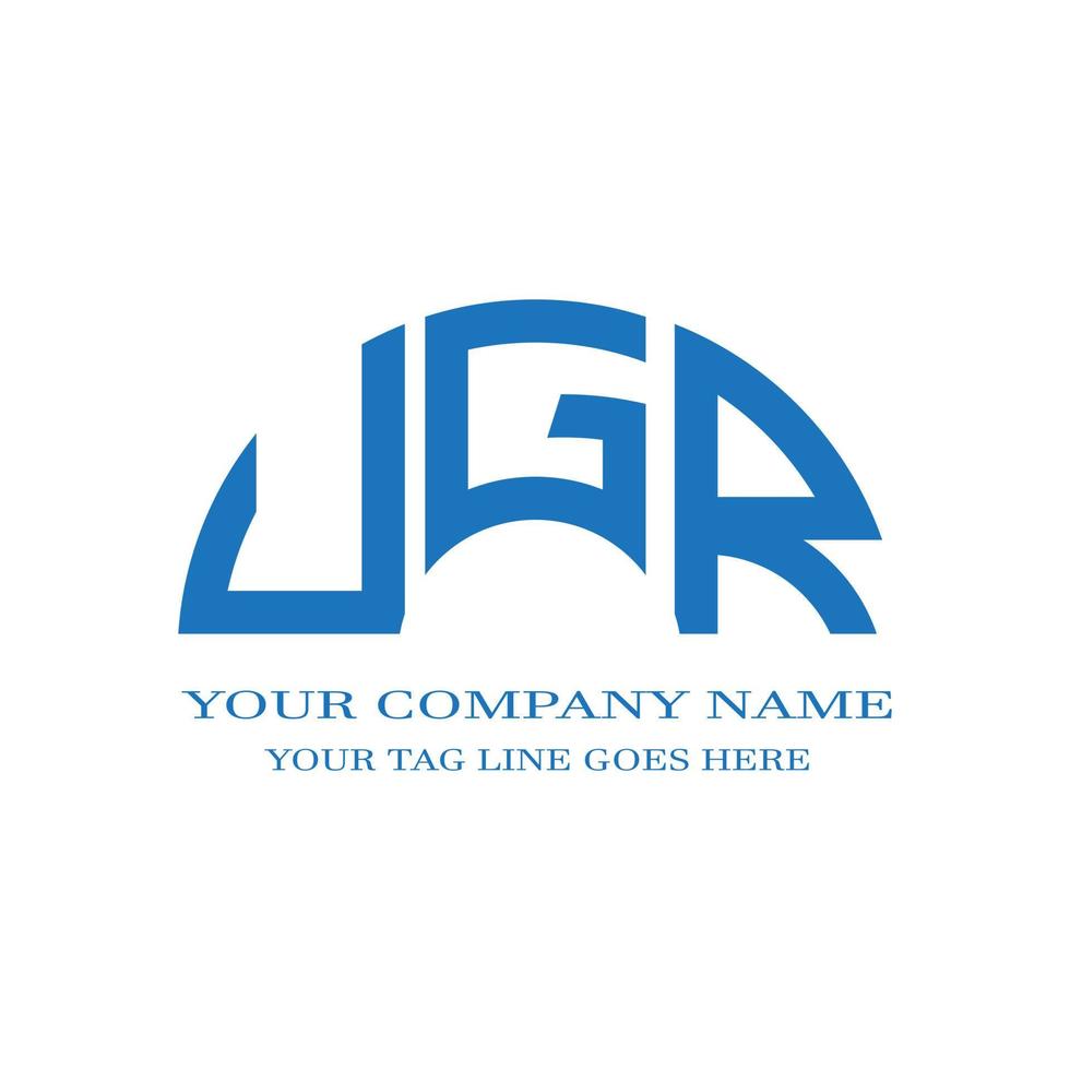 UGR letter logo creative design with vector graphic