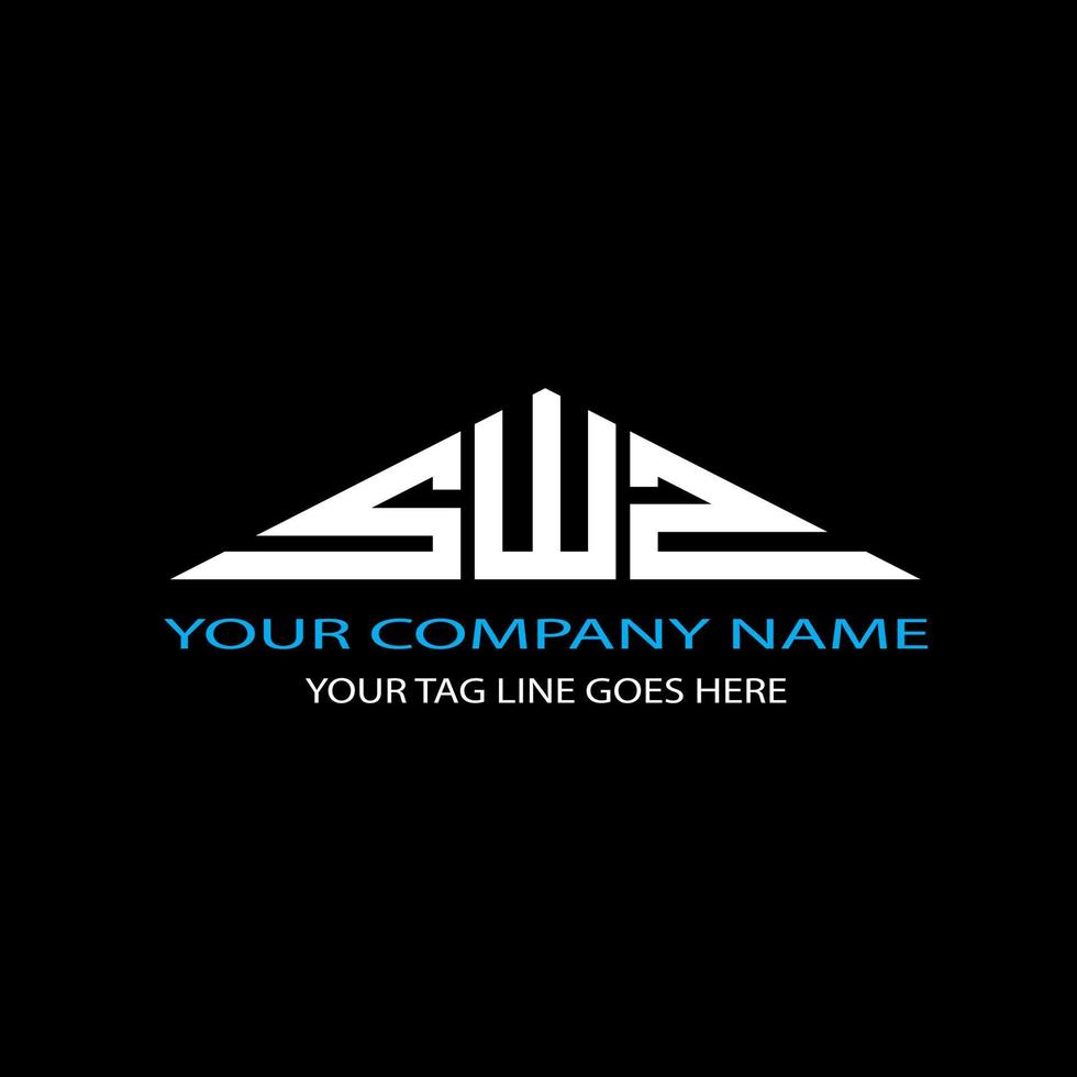 SWZ letter logo creative design with vector graphic