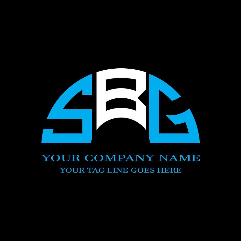 SBG letter logo creative design with vector graphic