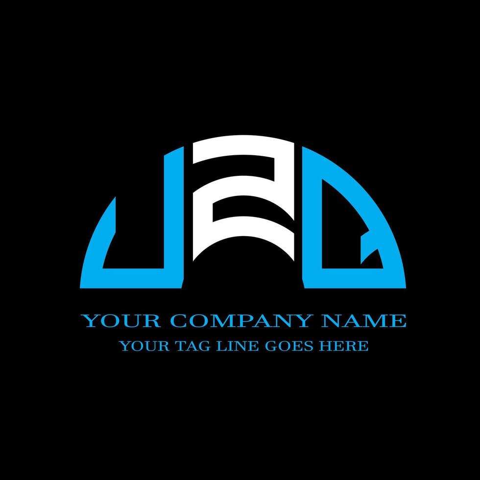 UZQ letter logo creative design with vector graphic