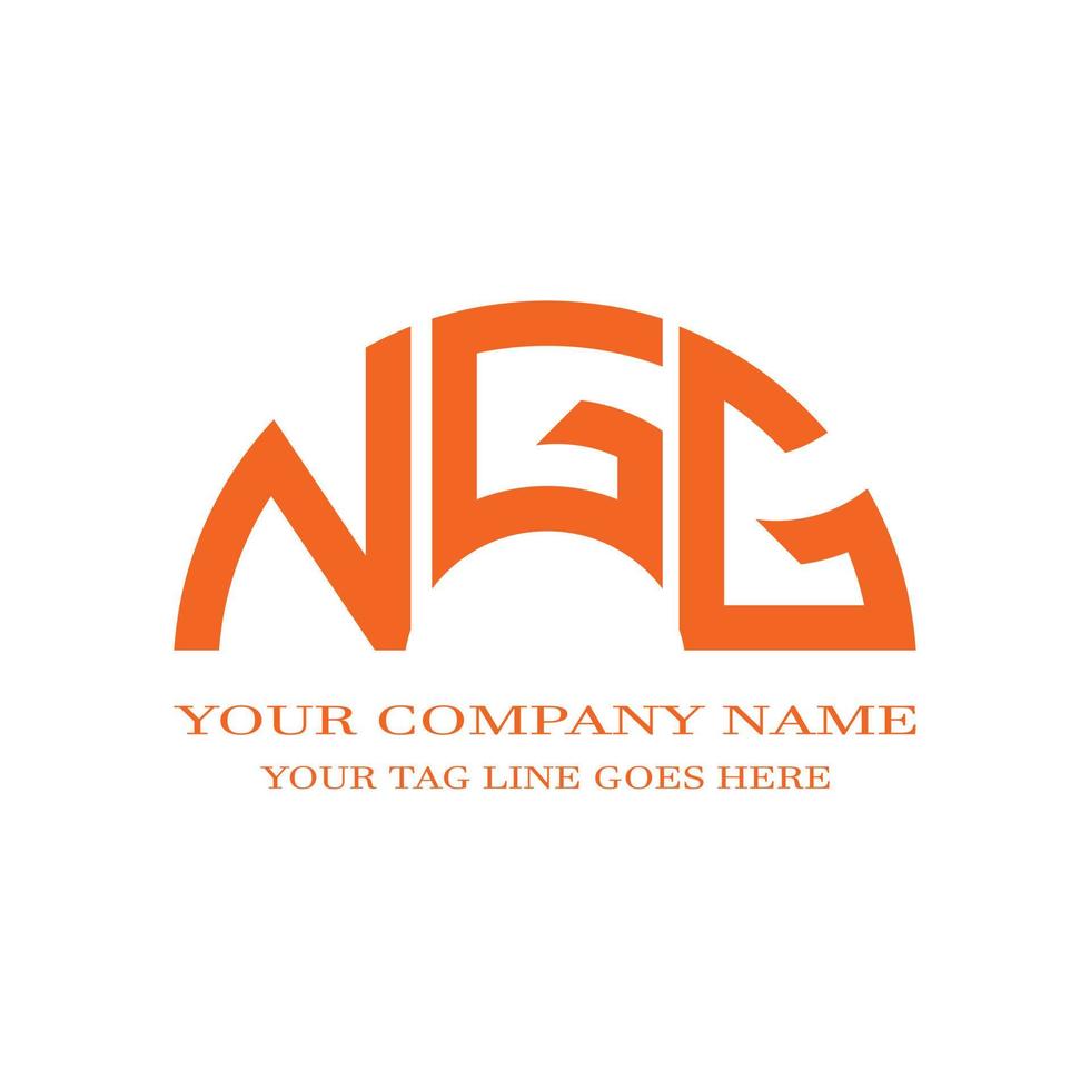 NGG letter logo creative design with vector graphic