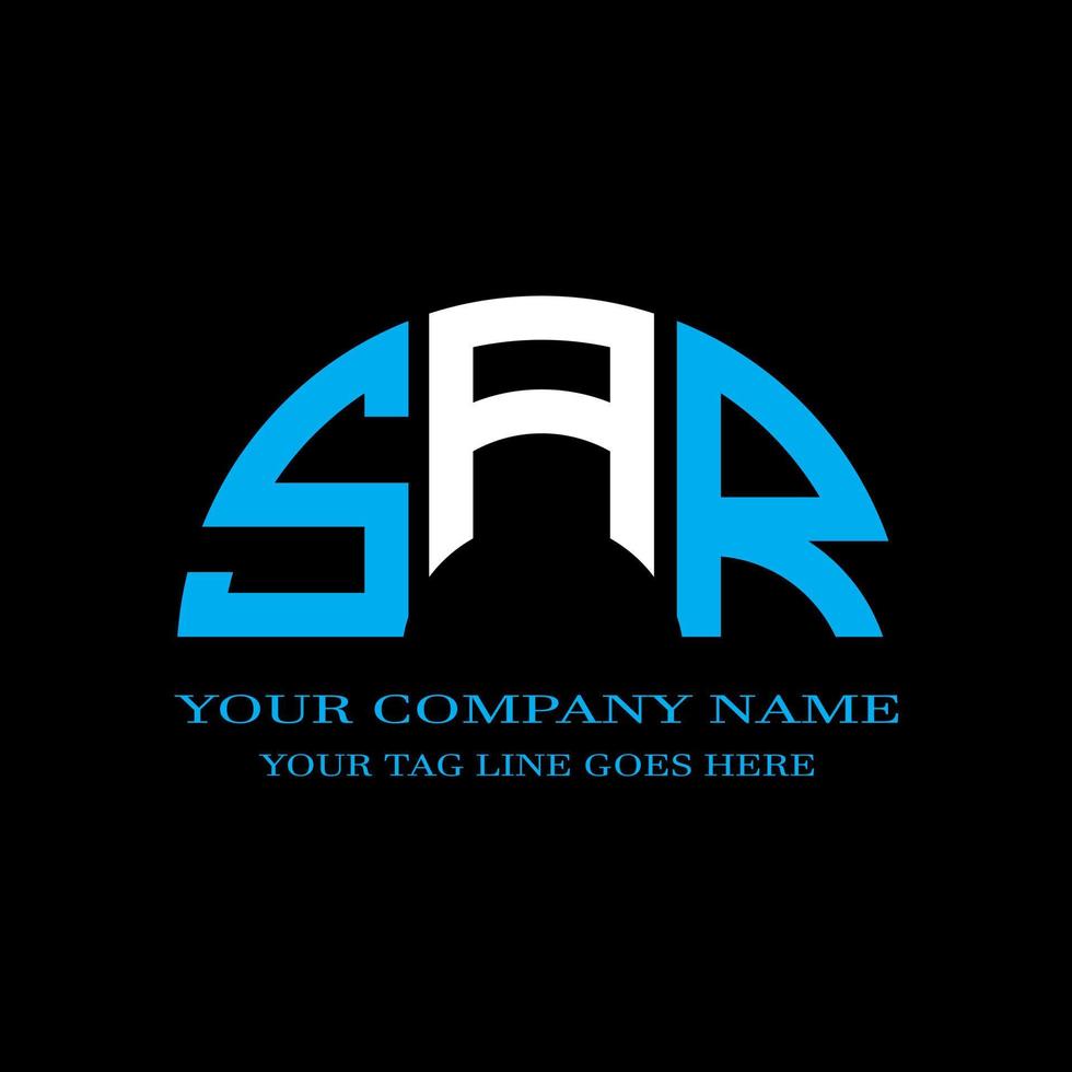 SAR letter logo creative design with vector graphic