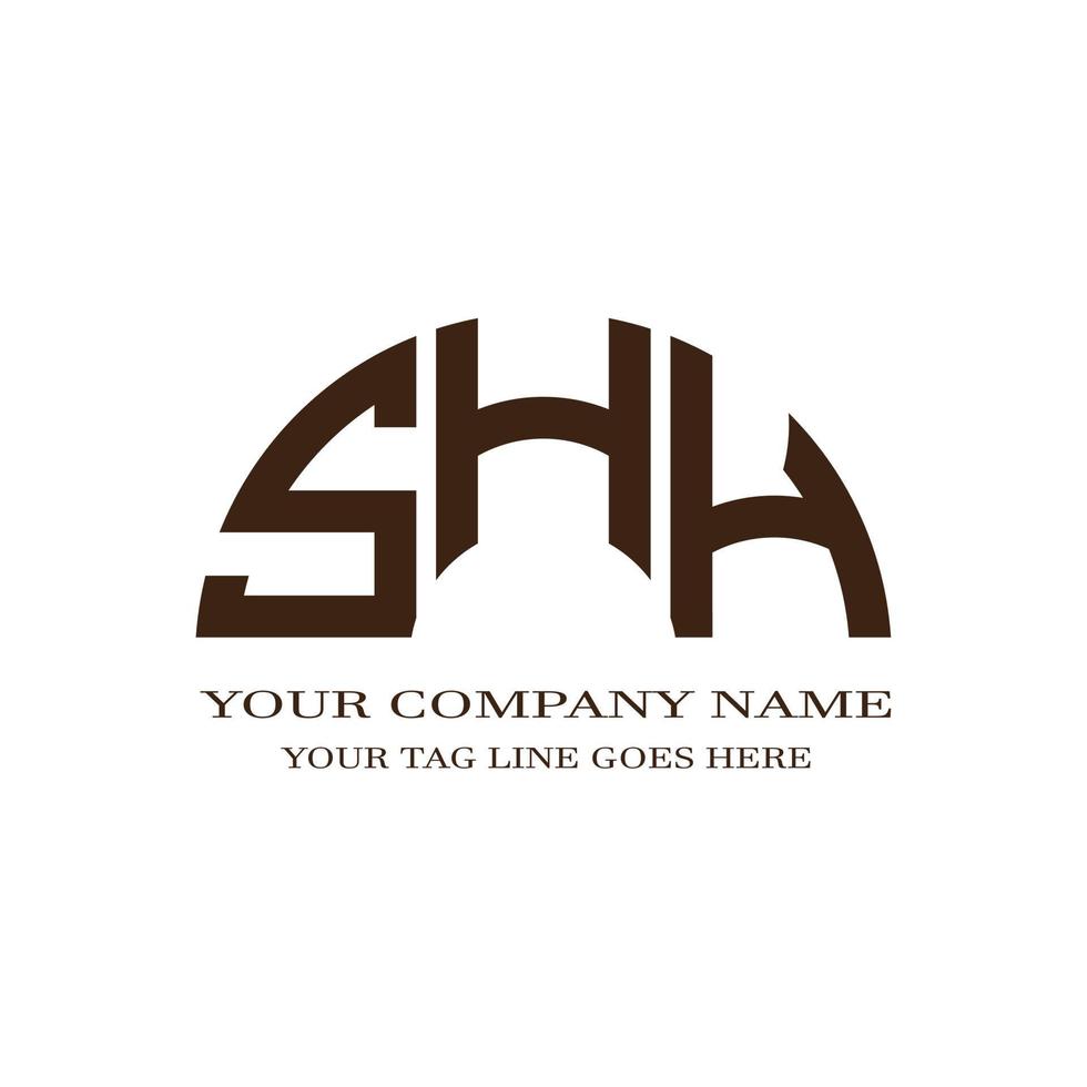 SHH letter logo creative design with vector graphic