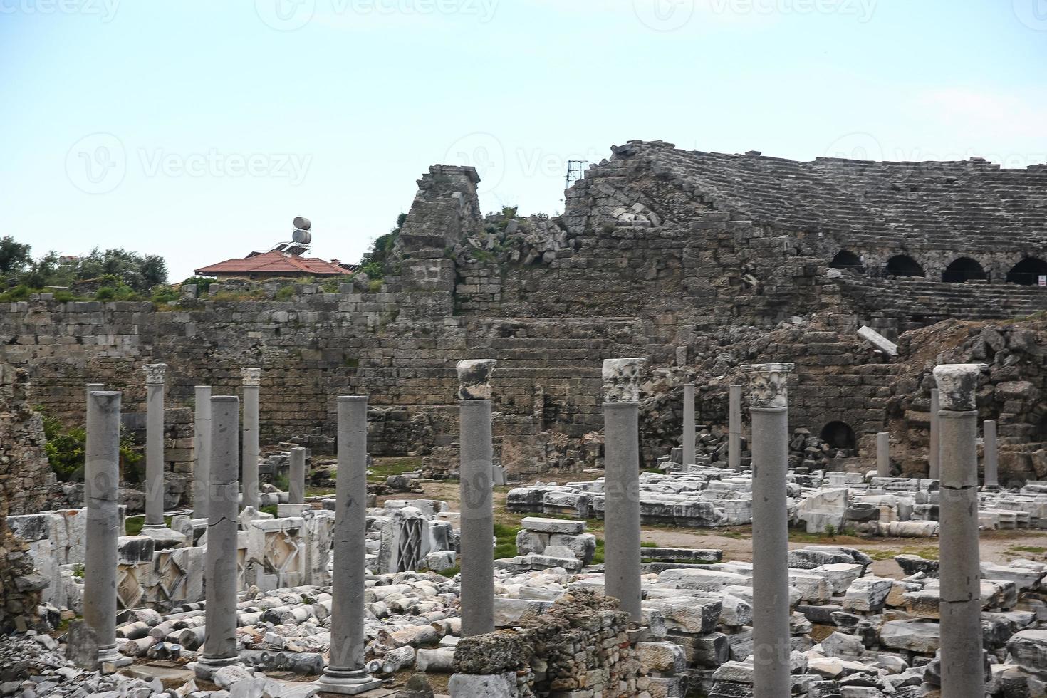 Side ruins in Turkey photo