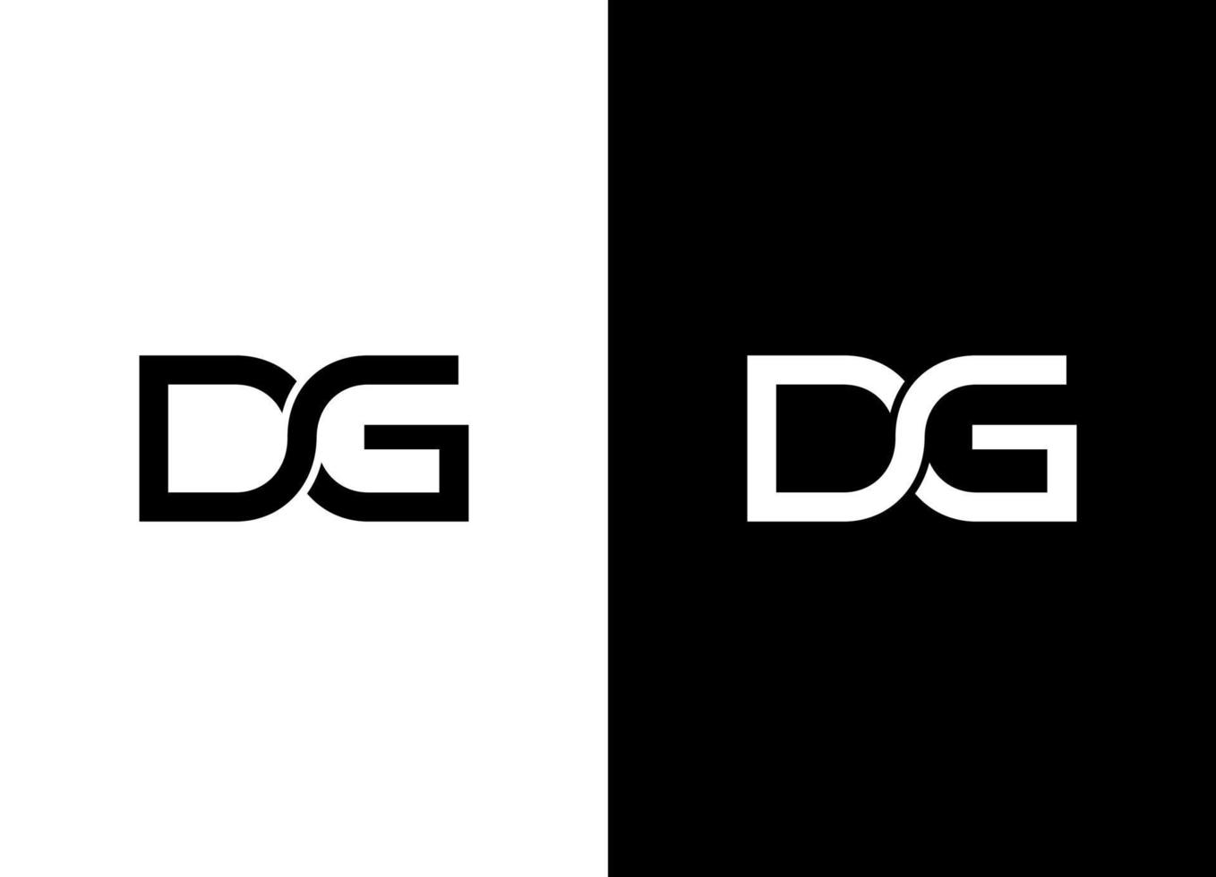 letra dg o gd logo vector ilustración archivo vectorial gratis