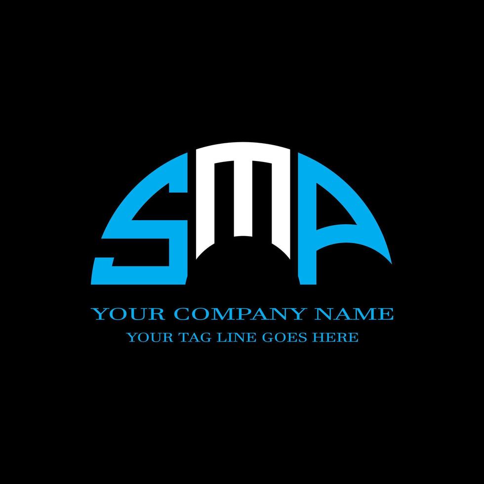 SMP letter logo creative design with vector graphic