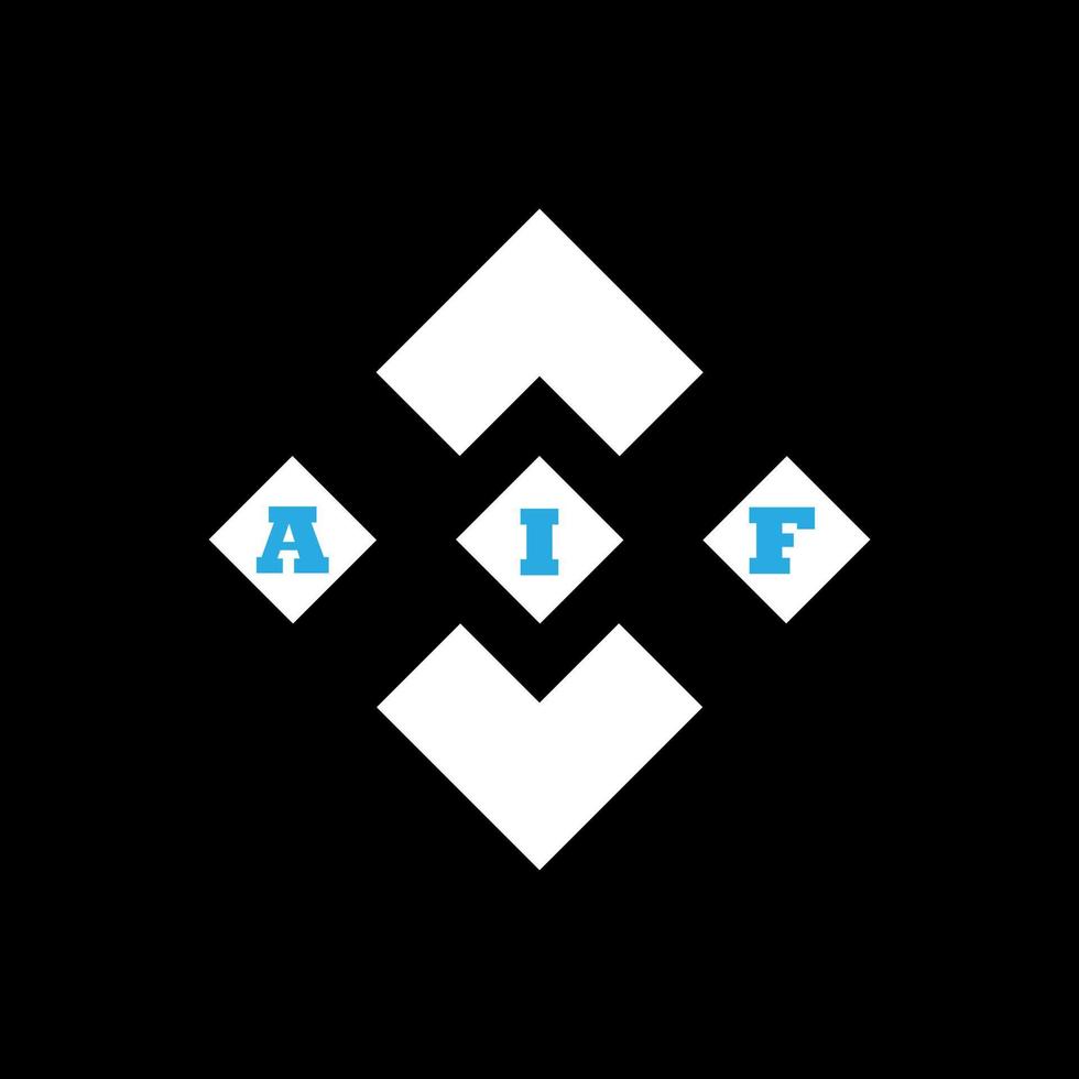 AIF letter logo abstract creative design. AIF unique design vector