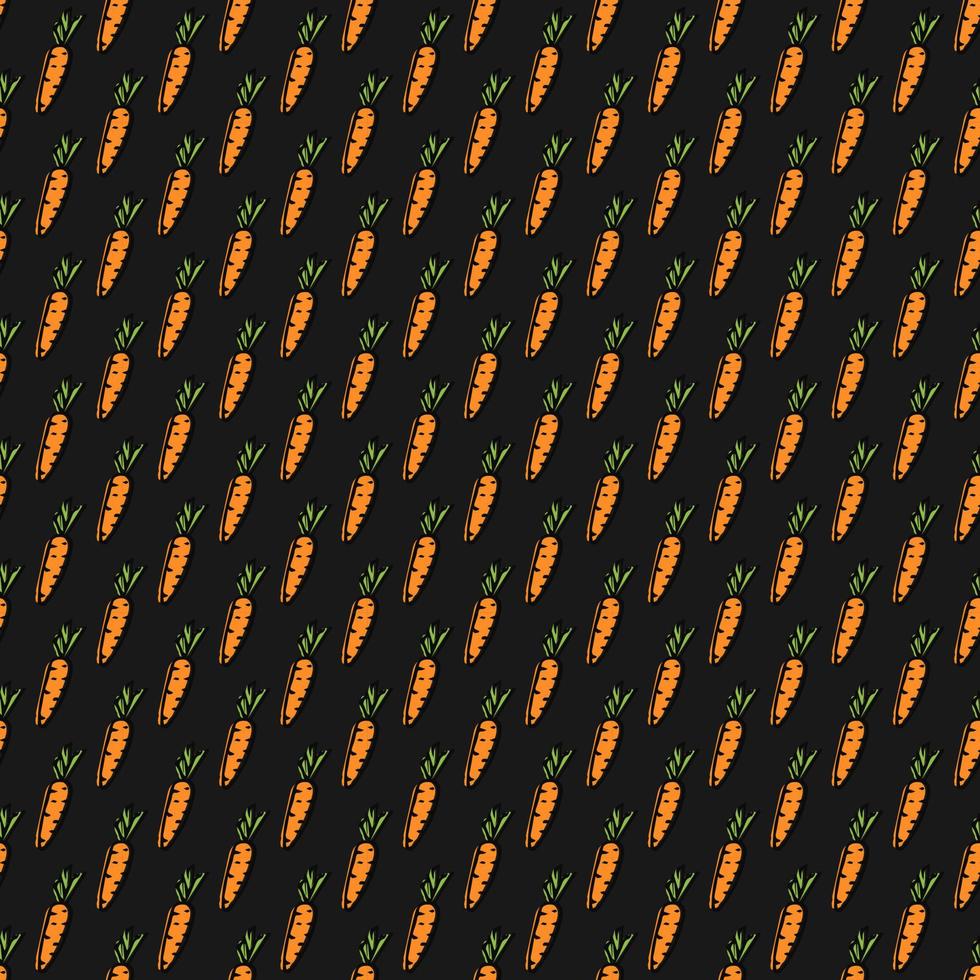 seamless carrot pattern. vector doodle illustration with carrot. pattern with carrot