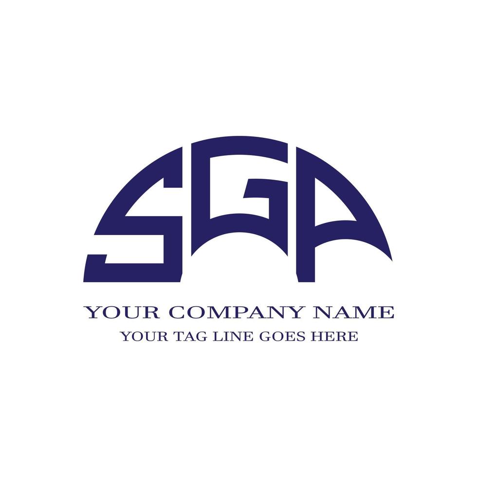 SGP letter logo creative design with vector graphic
