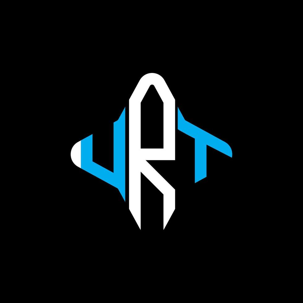 diseño creativo del logotipo de la letra urt con gráfico vectorial vector