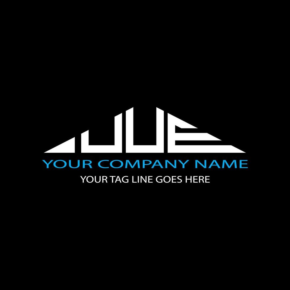 UUE letter logo creative design with vector graphic